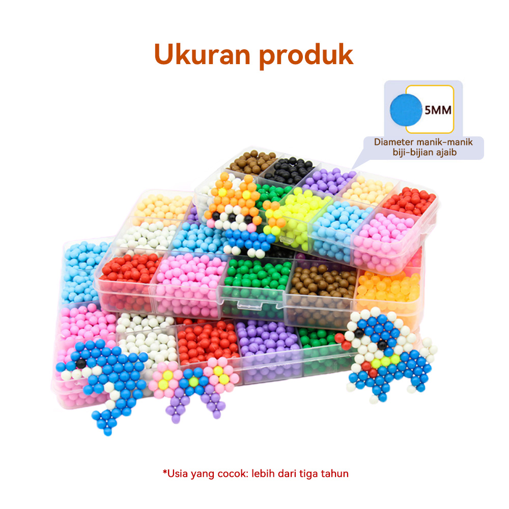 1500 Pcs Aqua Beads Water Beads Diy Magic Aqua Beads Kit Barang Kerajinan  Edukasi Anak Kerajinan Tangan Diy