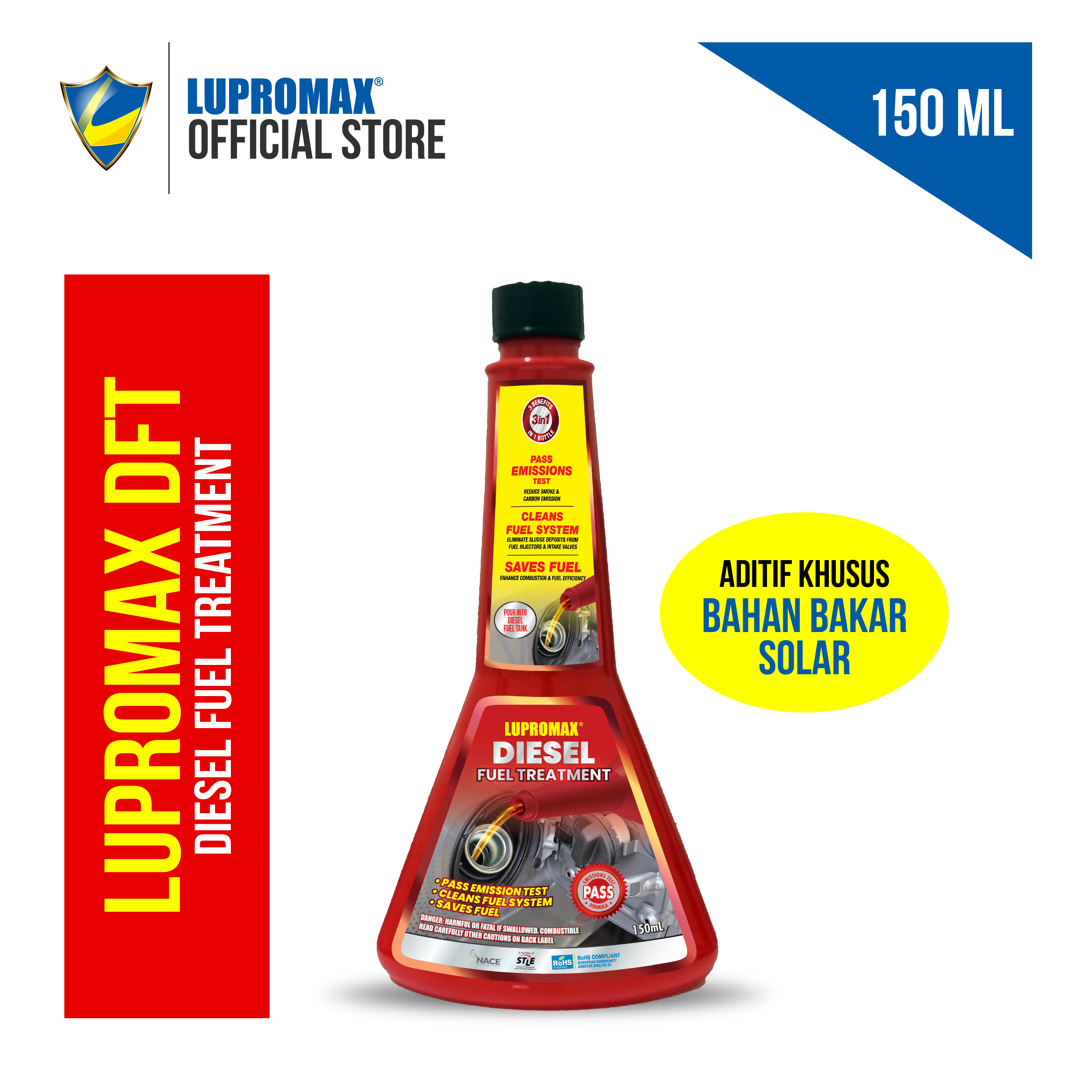 Lupromax DFT Diesel Fuel Treatment 150 ML Harga 55,000 rupiah*Gratis Ongkir