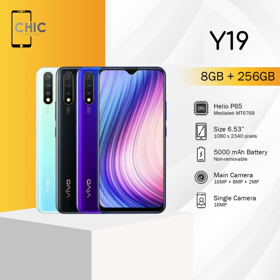 Chic mension Y19 8/256GB cheap mobile phone Android timehand full set warranty store Harga 699,000 rupiah*Gratis Ongkir