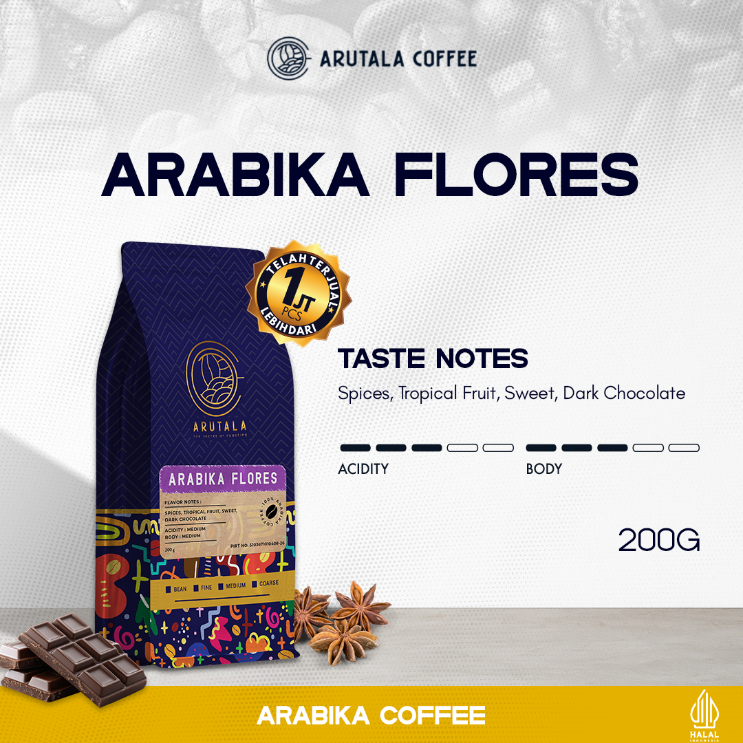 Arutala Arabica Coffee Flores Bajawa Arabica Coffee 200 Grams