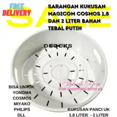 SARANG KUKUSAN MAGICOM COSMOS 1,8 DAN 2 LITER BAHAN TEBAL PUTIH sarangan kukusan rice cooker