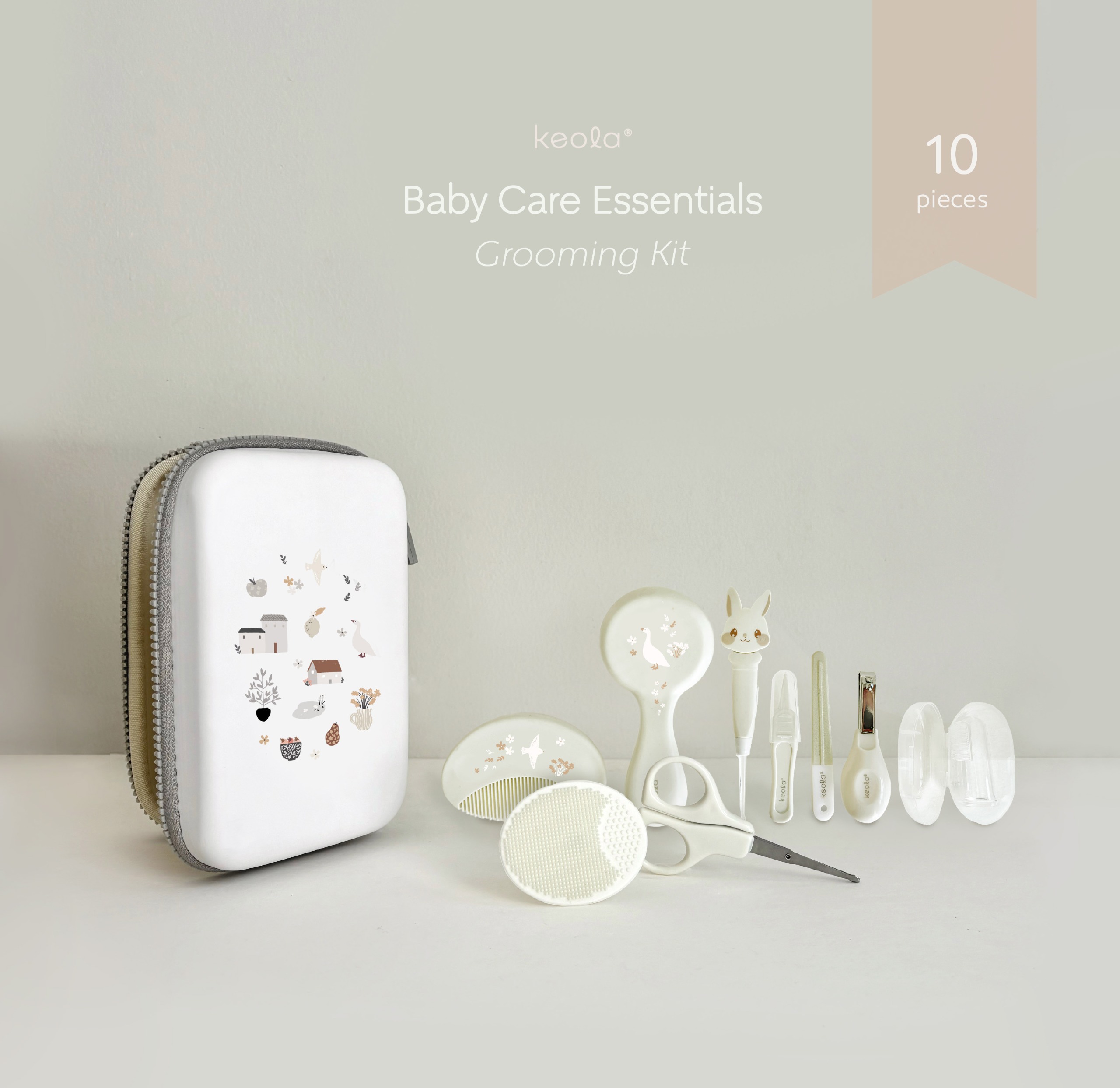 Keola Euonia Baby Care Essentials | Baby Health Care Set & Grooming Kit | Baby hadiah Set New Born Carβ¦