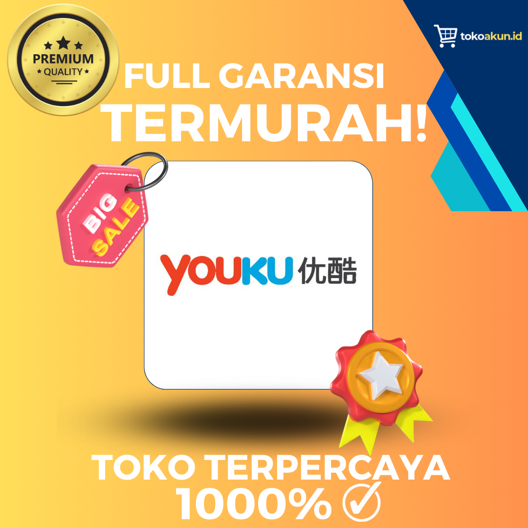 YOUKU VIP PREMIUM TERMURAH FULL GARANSI Harga 14,500 rupiah*Gratis Ongkir