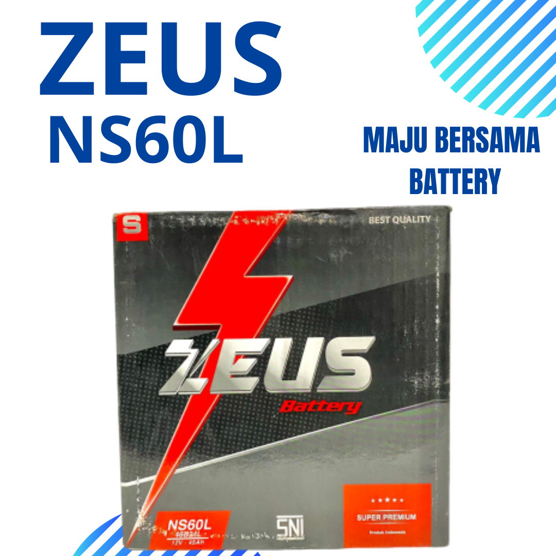 Aki Mobil Toyota Zeus NS60L (46B24L) Aki Basah Harga 665,000 rupiah*Gratis Ongkir