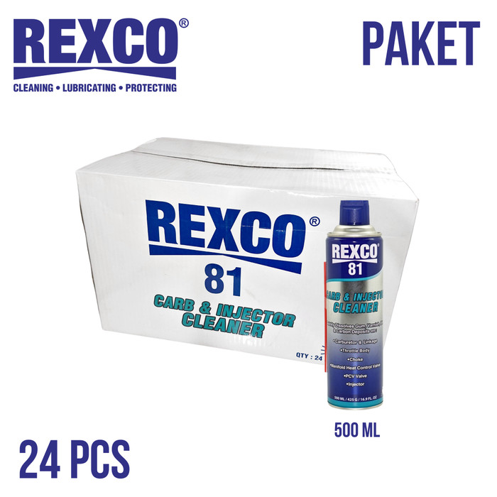 Rexco 81 SET 24 Pembersih Karburator dan Injektor (Cleaner) 500 Ml DUS Harga 1,257,696 rupiah*Gratis Ongkir