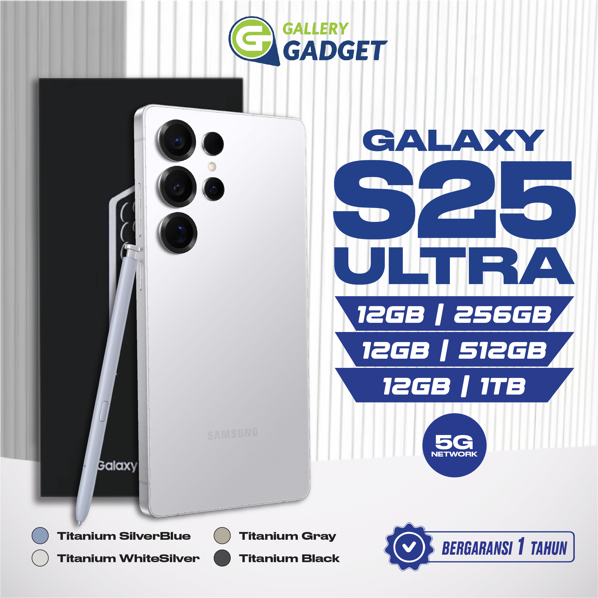 Samsung Galaxy S25 Ultra 5G 12/256GB 12/512GB 12/1TB Garansi Resmi Harga  22,999,000 Ringgit*Penghantaran Percuma
