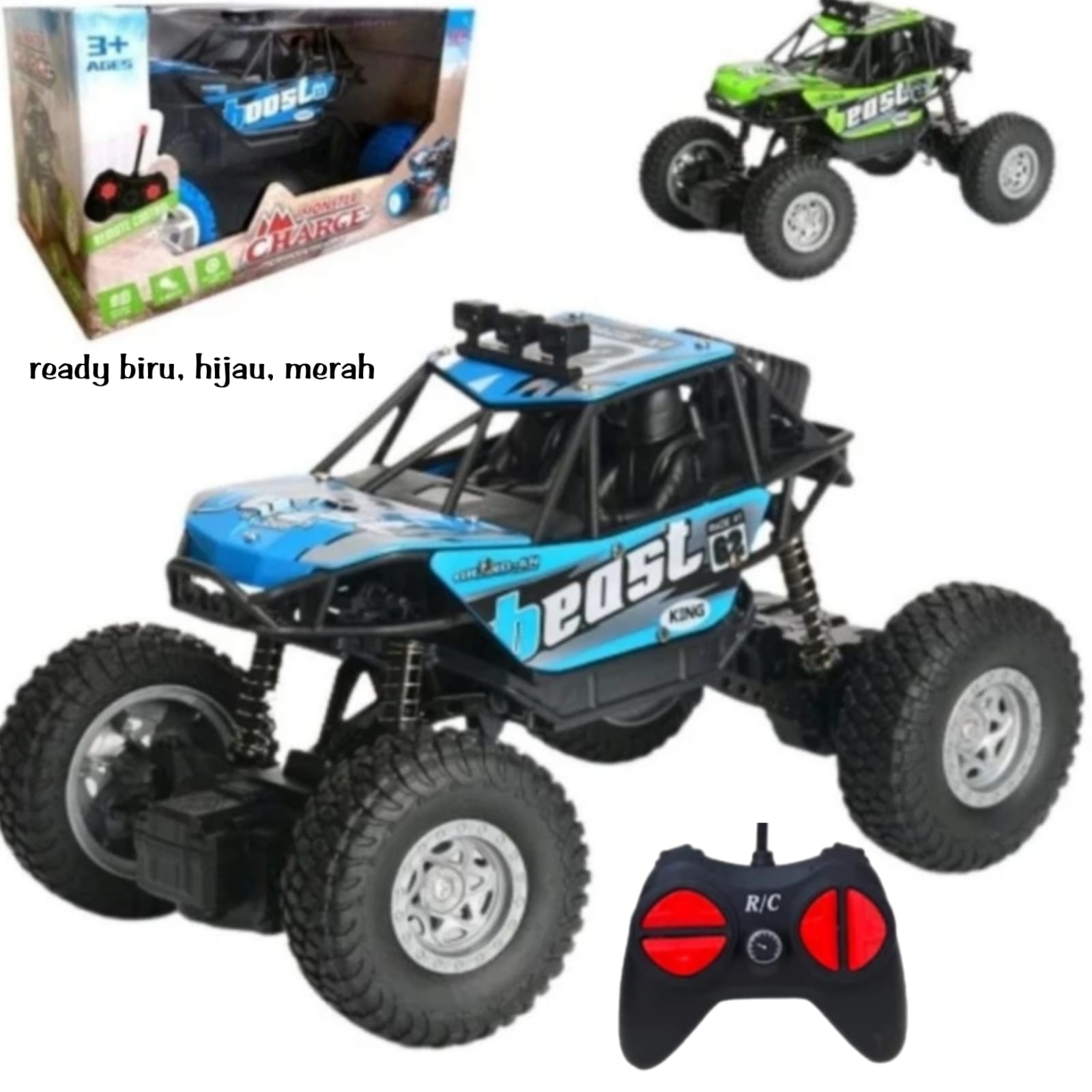 Mainan Anak Mobil Remote Control RC Monster Charge Cross Country