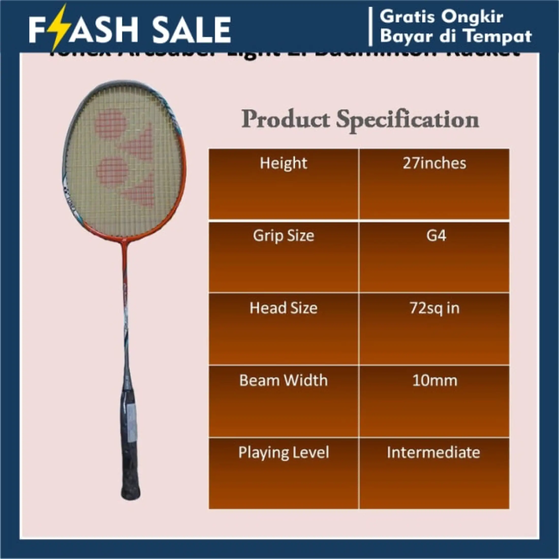 yonex arcsaber light 2i