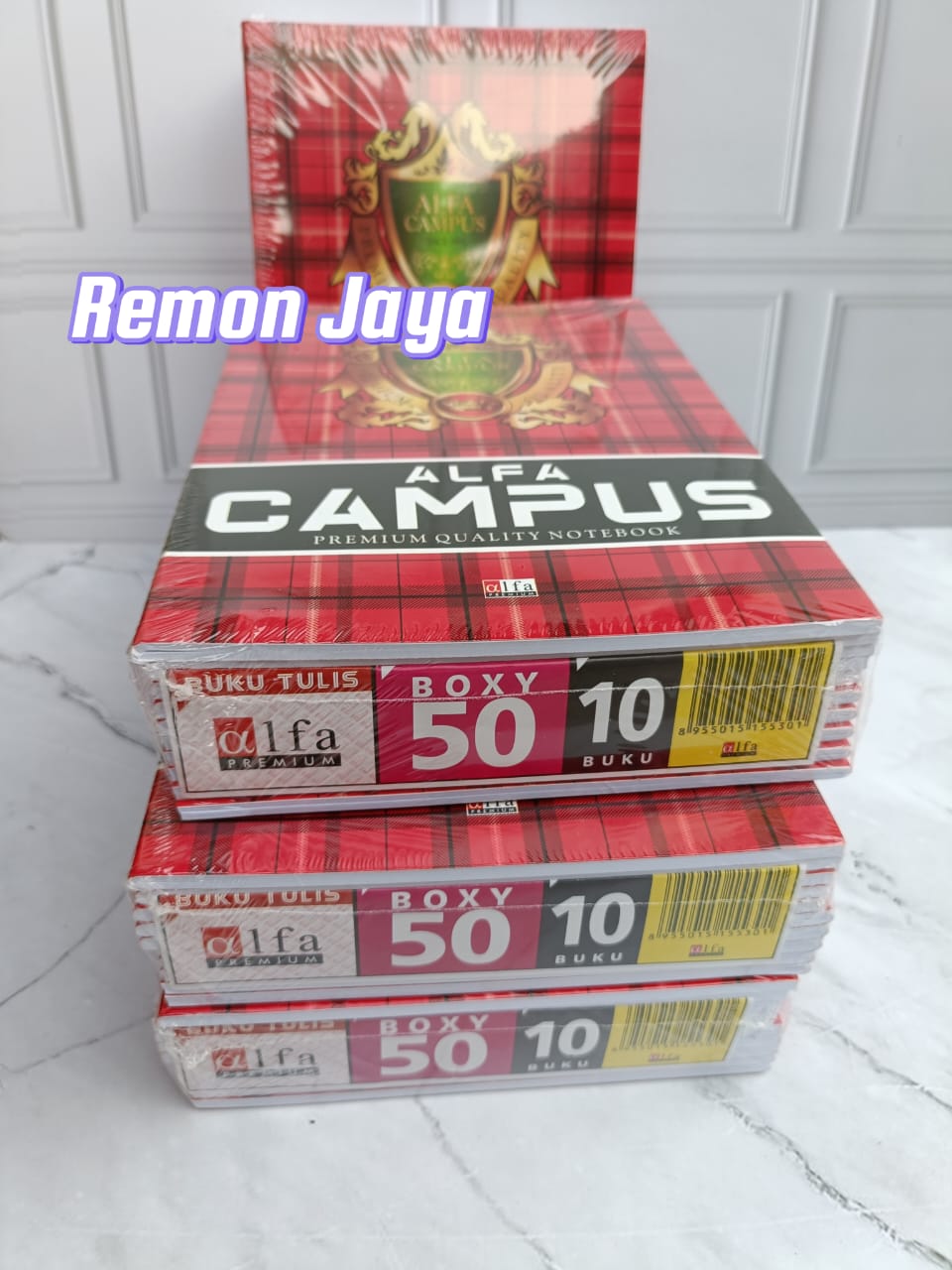 10 PCs Alpha campus book 50 sheets boxy size Harga  30,000 rupiah*Gratis Ongkir