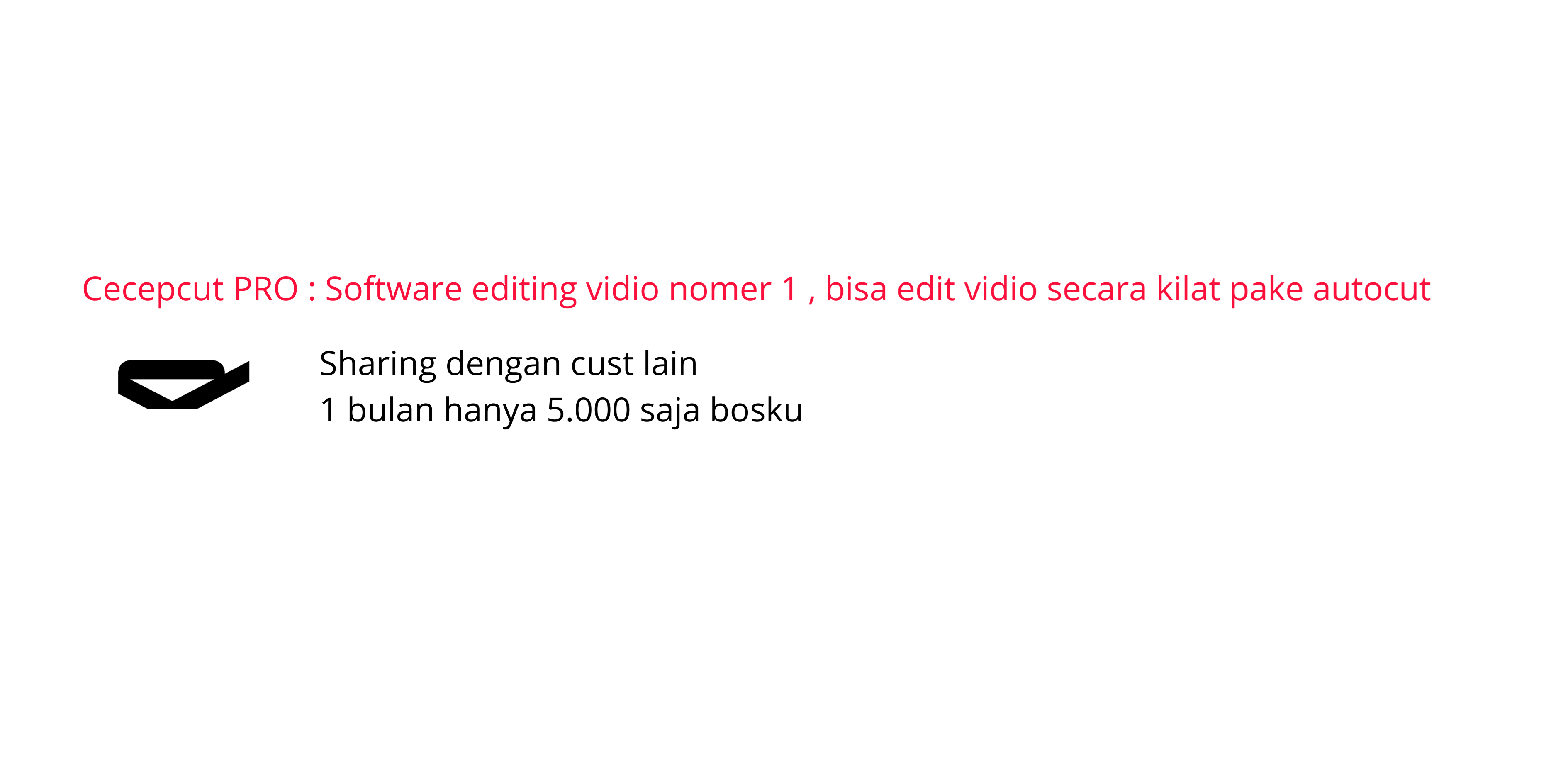 Capcut dot com anti storm template device program Harga 5,000 rupiah*Gratis Ongkir
