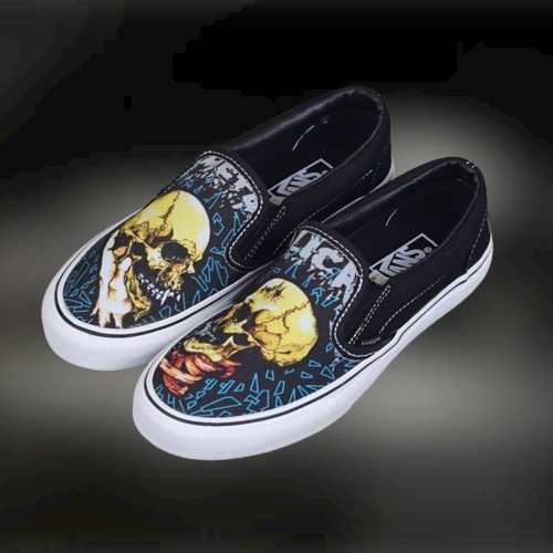 SEPATU V4NS88 SLIP ON METALLICA PRIA SNEAKERS KEREN TERBARU