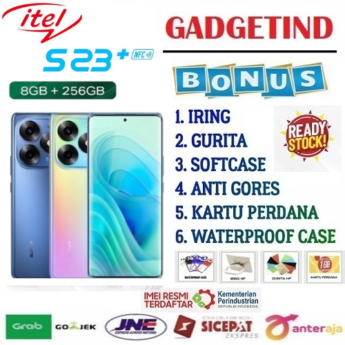 SALE itel S23 PLUS NFC 8/256GB - UP TO DISPLAY Size: 6.78 inches, 111.0 cm2 Android 13, itel OS 13 Harga  1,587,200 Ringgit*Penghantaran Percuma