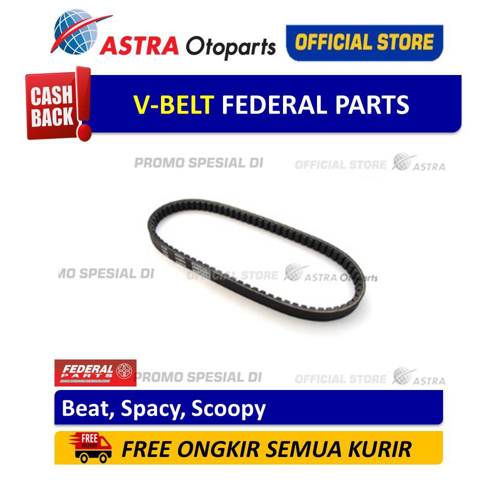 V-BELT Federal Parts untuk Beat, Spacy, Scoopy Harga 67,000 rupiah*Gratis Ongkir