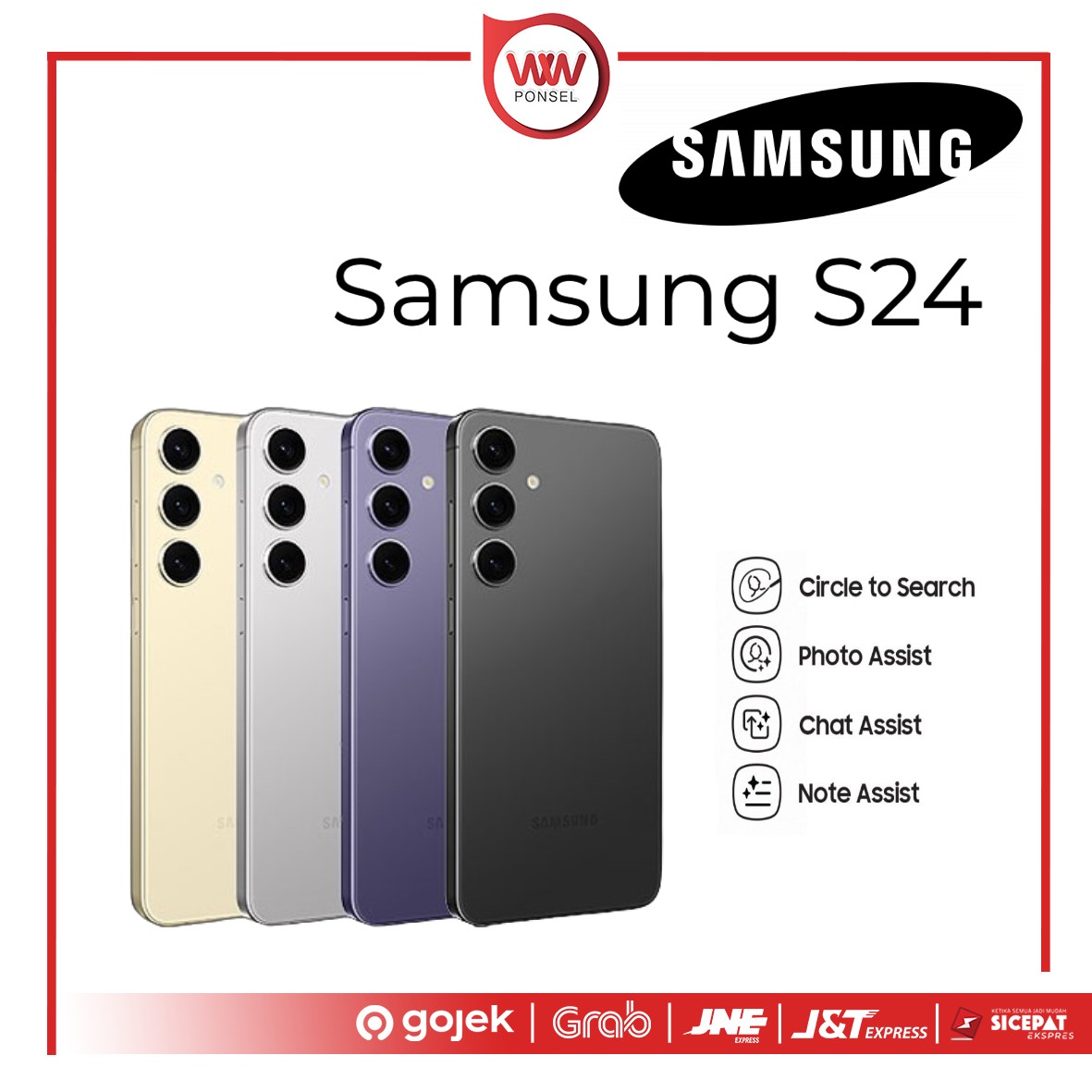 Hp Samsung S24 Ram 8GB Internal 512GB Garansi Resmi Harga  11,999,000 Ringgit*Penghantaran Percuma