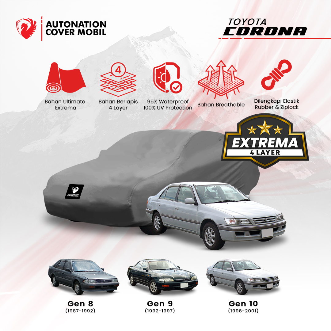 Autonation Garage - Cover Mobil Toyota Corona Extrema 4 Layer Harga 1,085,000 rupiah*Gratis Ongkir