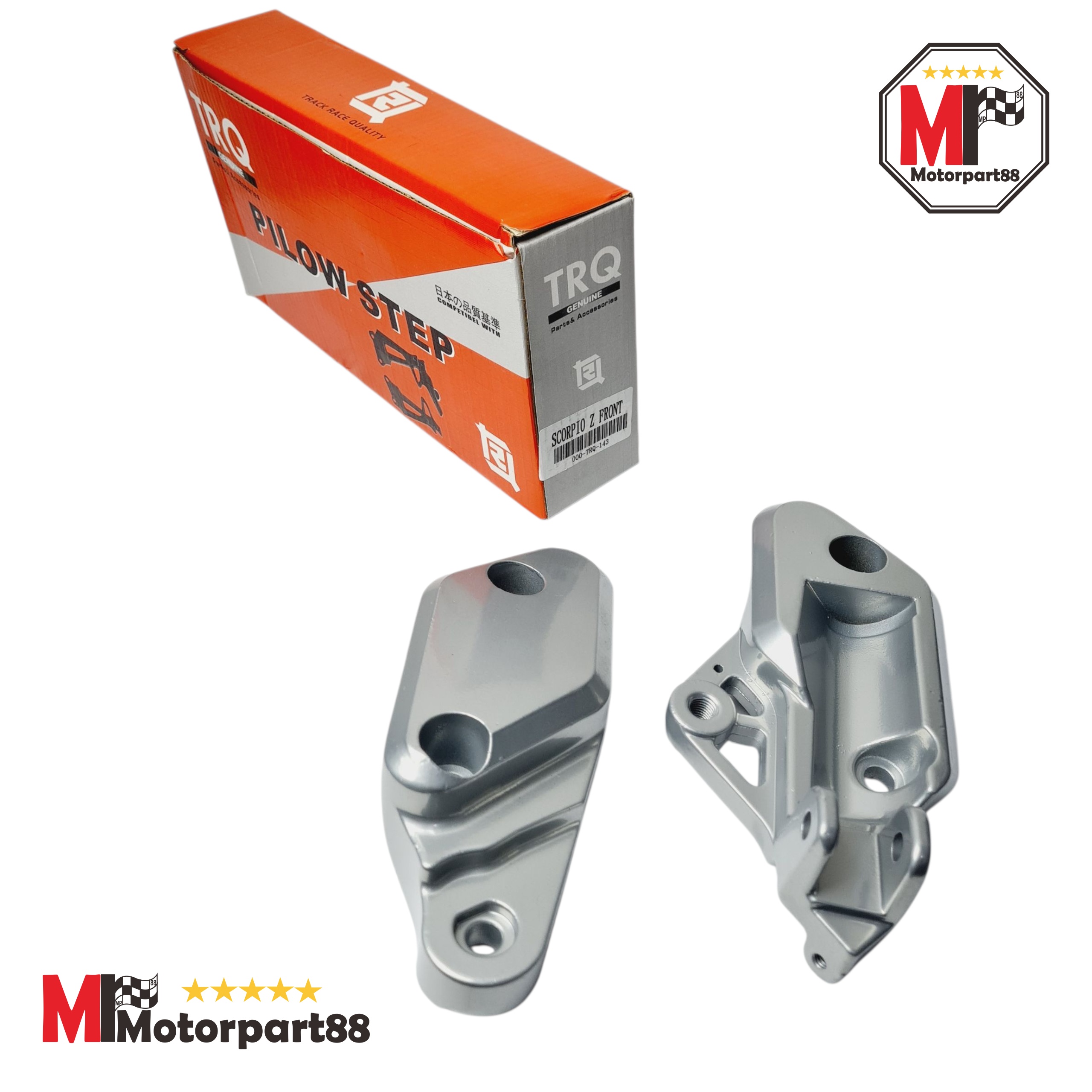 Pillion foot step front Bracket Holder R L Scorpio Z TRQ Harga 105,350 rupiah*Gratis Ongkir