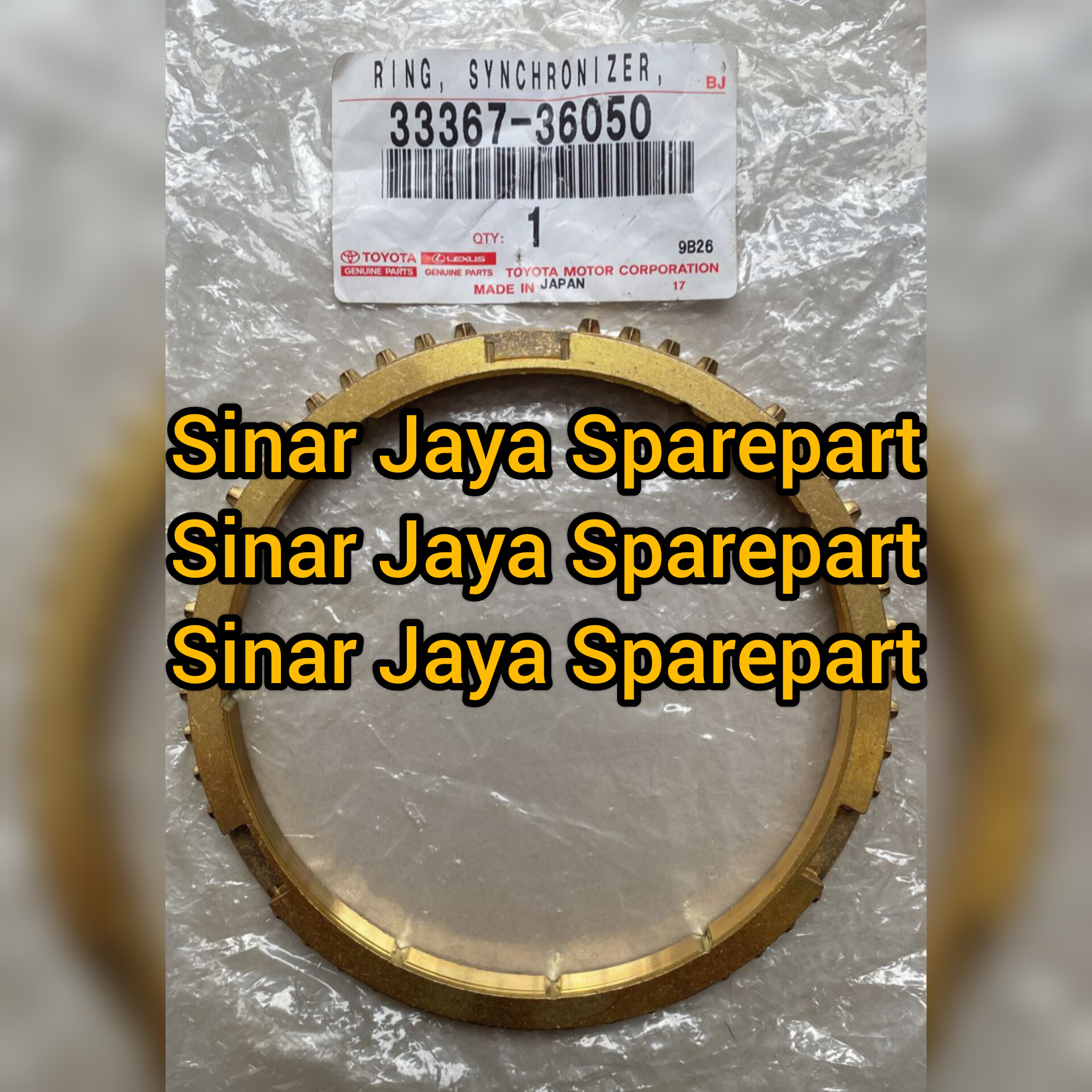 Gear Synchronizer Ring 1 Toyota Dyna 14B 115Ps 115Et 115St Original 33367-36050 Harga 625,000 rupiah*Gratis Ongkir