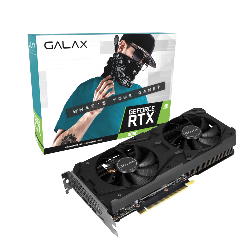 GALAX Geforce RTX 3060 12GB 1-Click OC GDDR6 VGA RTX3060 192-bit