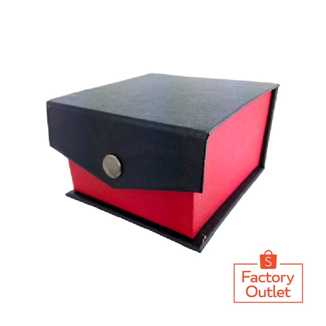 	 Axnat Cod Satuan Box Kancing / Box Mika Model Free Box Jam Tangan Kotak Cover Tempat Penyimpanan 	