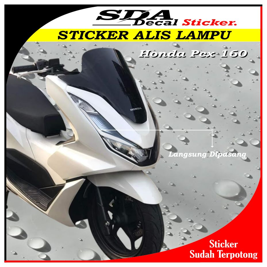Pcx 160 Headlight Eyebrow Sticker | Latest Pcx 160 Eyebrow Light Stickers Harga 19,000 rupiah*Gratis Ongkir