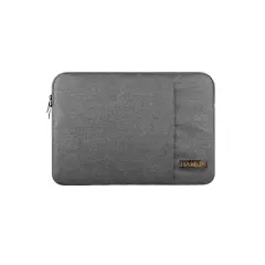 Hamlin Quenty Tas Laptop Unisex Sleeve Bag Case 14 Inch Large Storage Material Nylon ORIGINAL - Gray