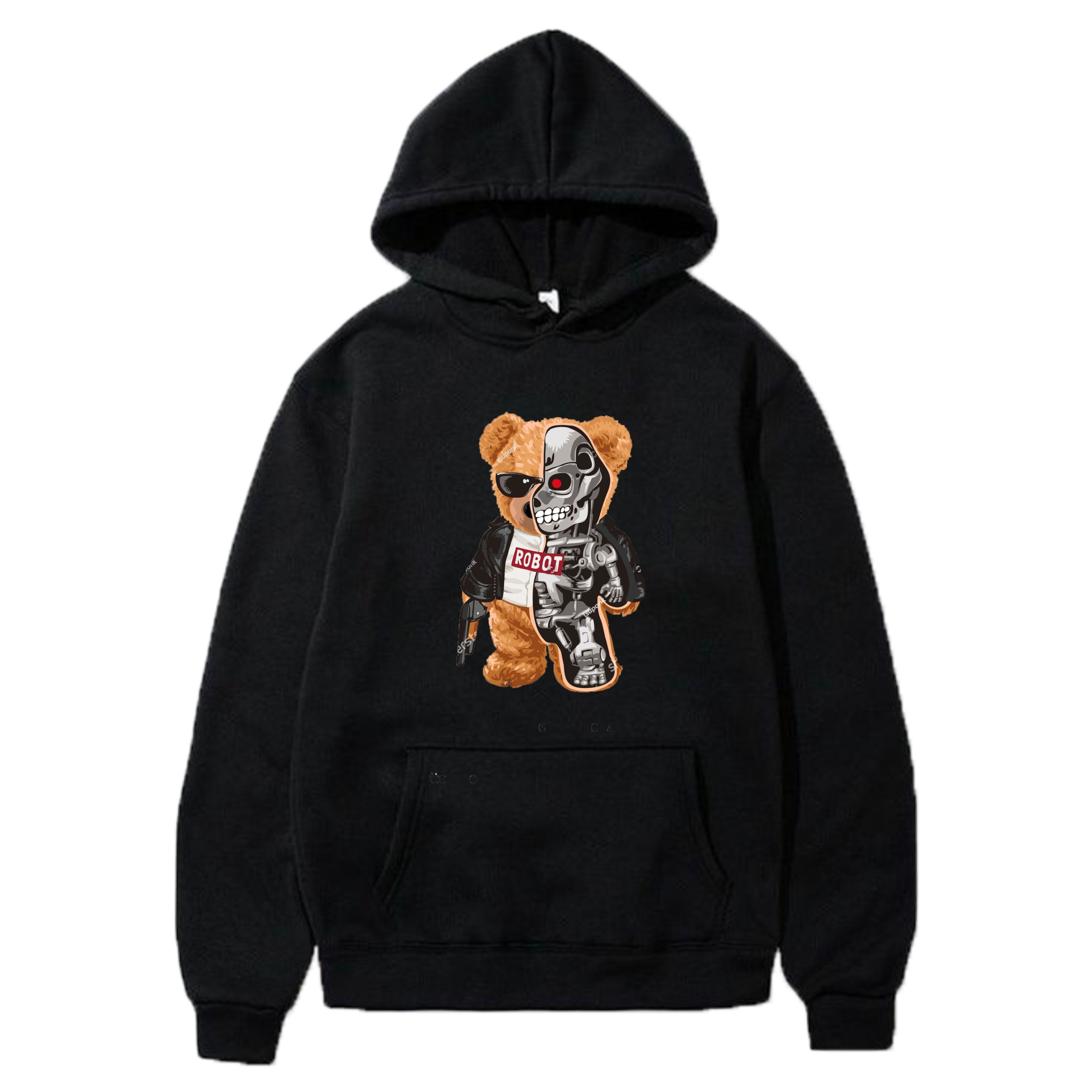 off white teddy bear hoodie