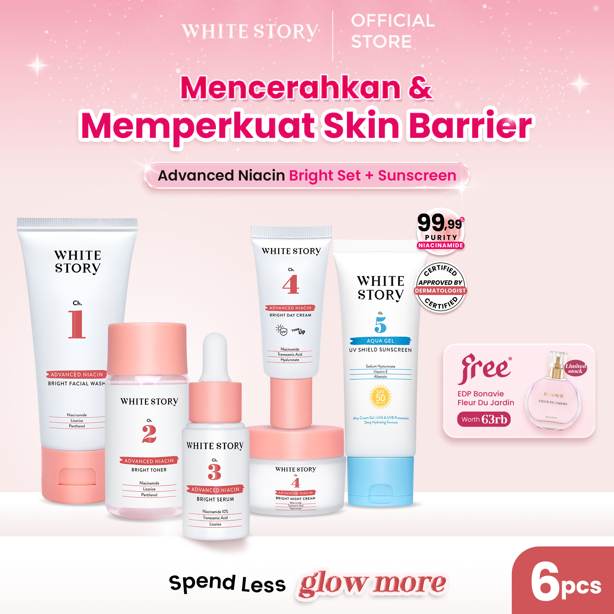 White Story Brightening Package – Bright Glowing Facial Package Set