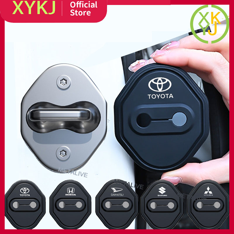 【New】xykj karat car door damper 4PCs car door lock cover pad silent door pad car universal silicone material car door protector Harga 43,218 rupiah*Gratis Ongkir
