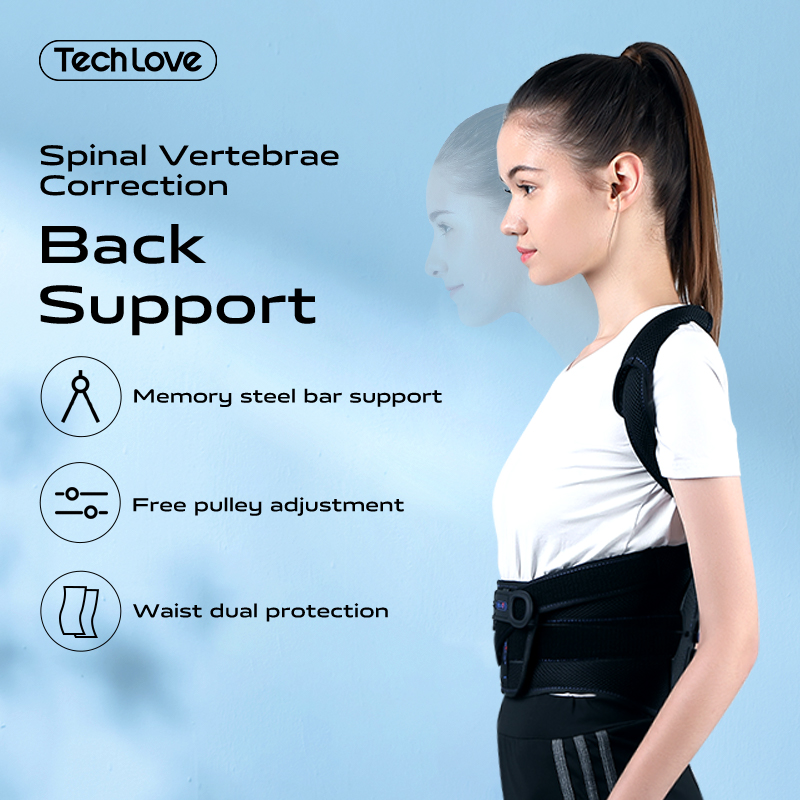 Tech Love đai lưng cột sống chống gù lưng Chỉnh sửa cột sống Có thể điều chỉnh Đai Chỉnh Tư Thế Lưng Thành để sửa tư thế ngồi Nẹp Thẳng Vai Đai Hỗ Trợ Cột Sống Trị liệu Thắt lưng Vẹo Cột Sống Đai Chỉnh Tư