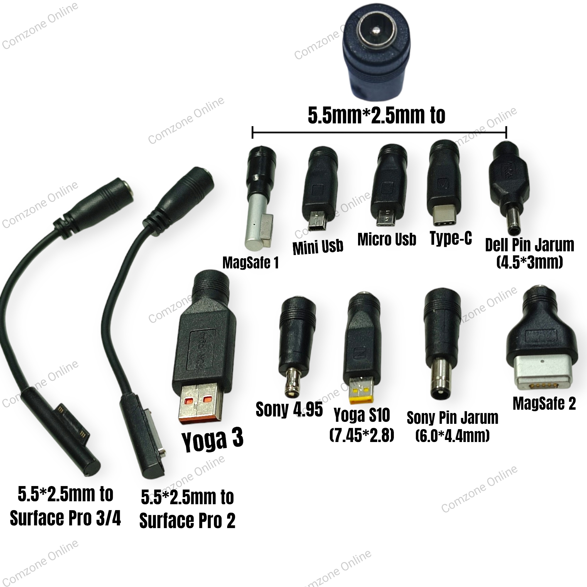 Connecteur DC Power Jack Pour PC Portable ASUS Modèles K450, A450, X550 - Pièce De Rechange Neuve