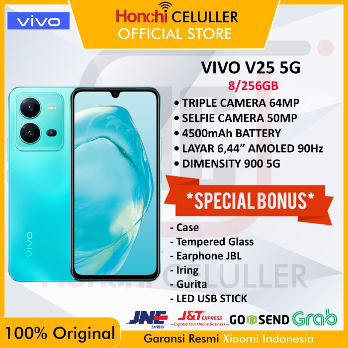 VIVO V25 5G 8/256 GB GARANSI RESMI VIVO INDONESIA Harga 5,999,000 rupiah*Gratis Ongkir