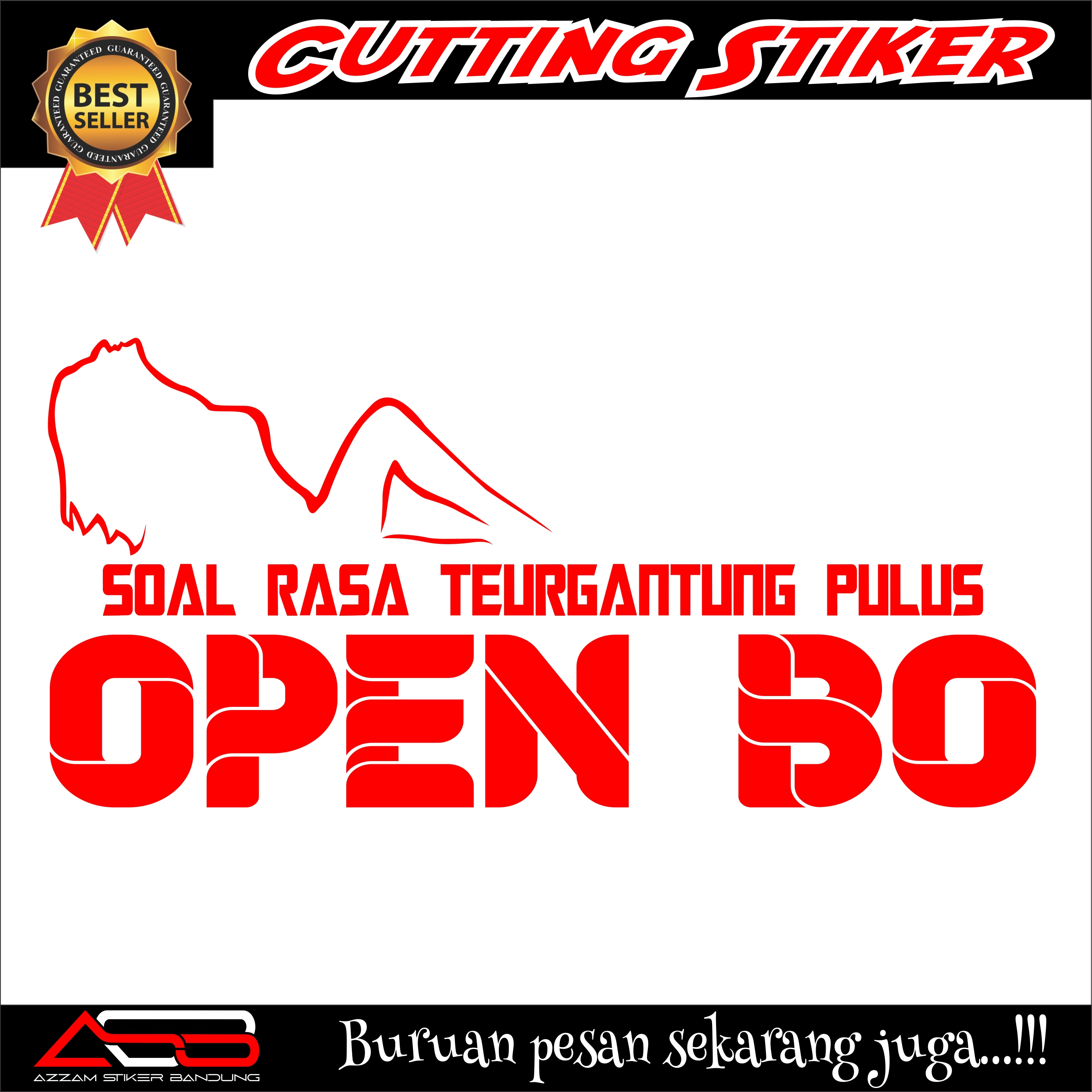 PROMO/HOLOGRAM...!!! Cutting Stiker/ Cutting Sticker/ Open Bo pulus/ Stiker  Kata kata/ Stiker Kren/ viral | Lazada Indonesia