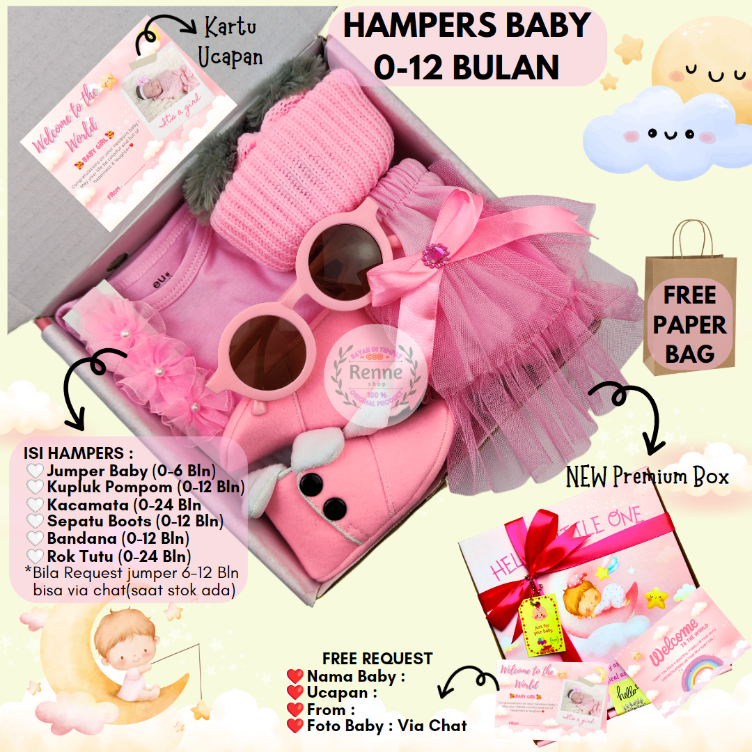 RENNESHOP - (TUTU & BOOTS) - HAMPERS BABY GIRL — Hampers Baby