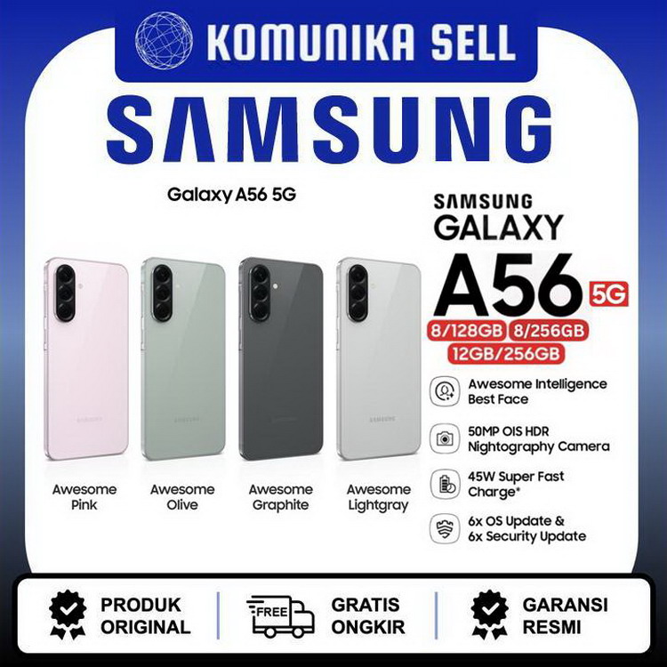 Samsung Galaxy A56 - 8GB/256GB Harga  5,925,000 Ringgit*Penghantaran Percuma