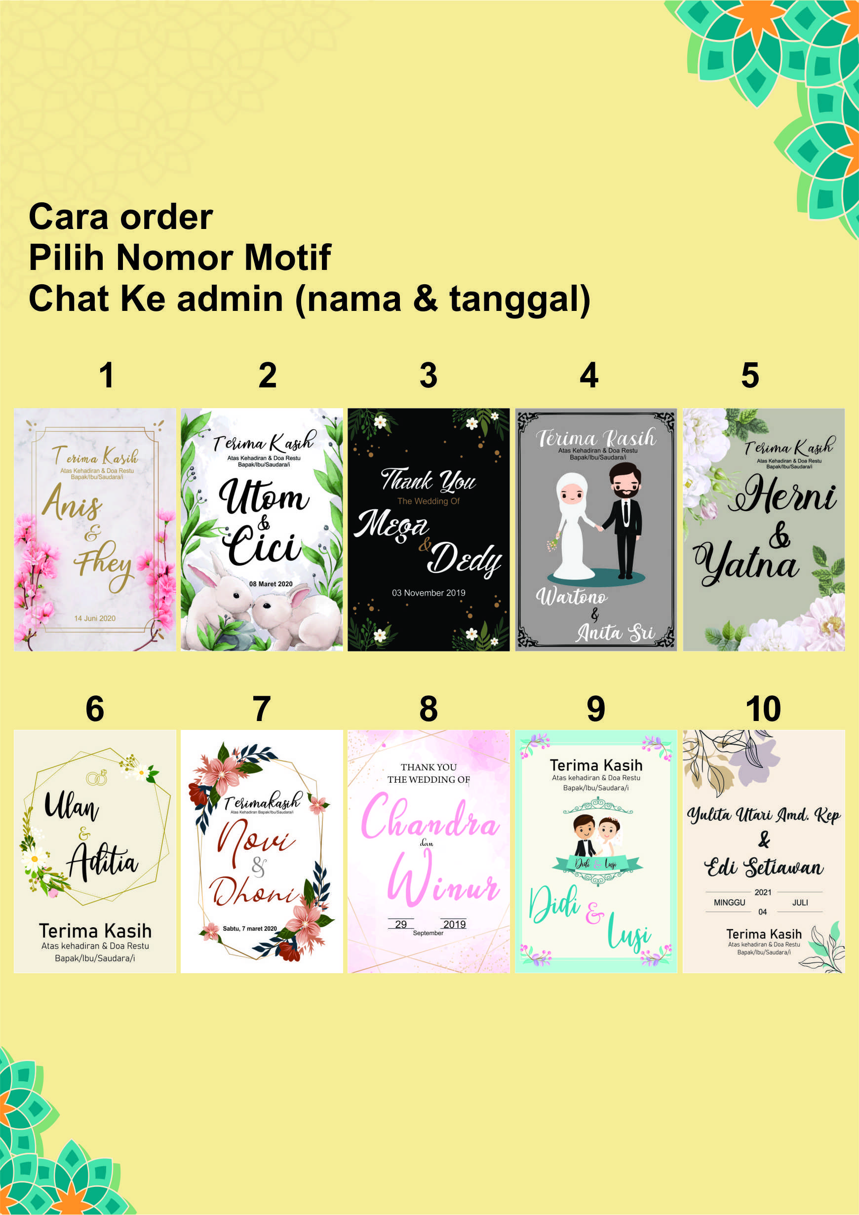 Jual 6y Kartu Ucapan Diy Set Isi 10pcs | Kartu Ucapan Estetika | Kartu