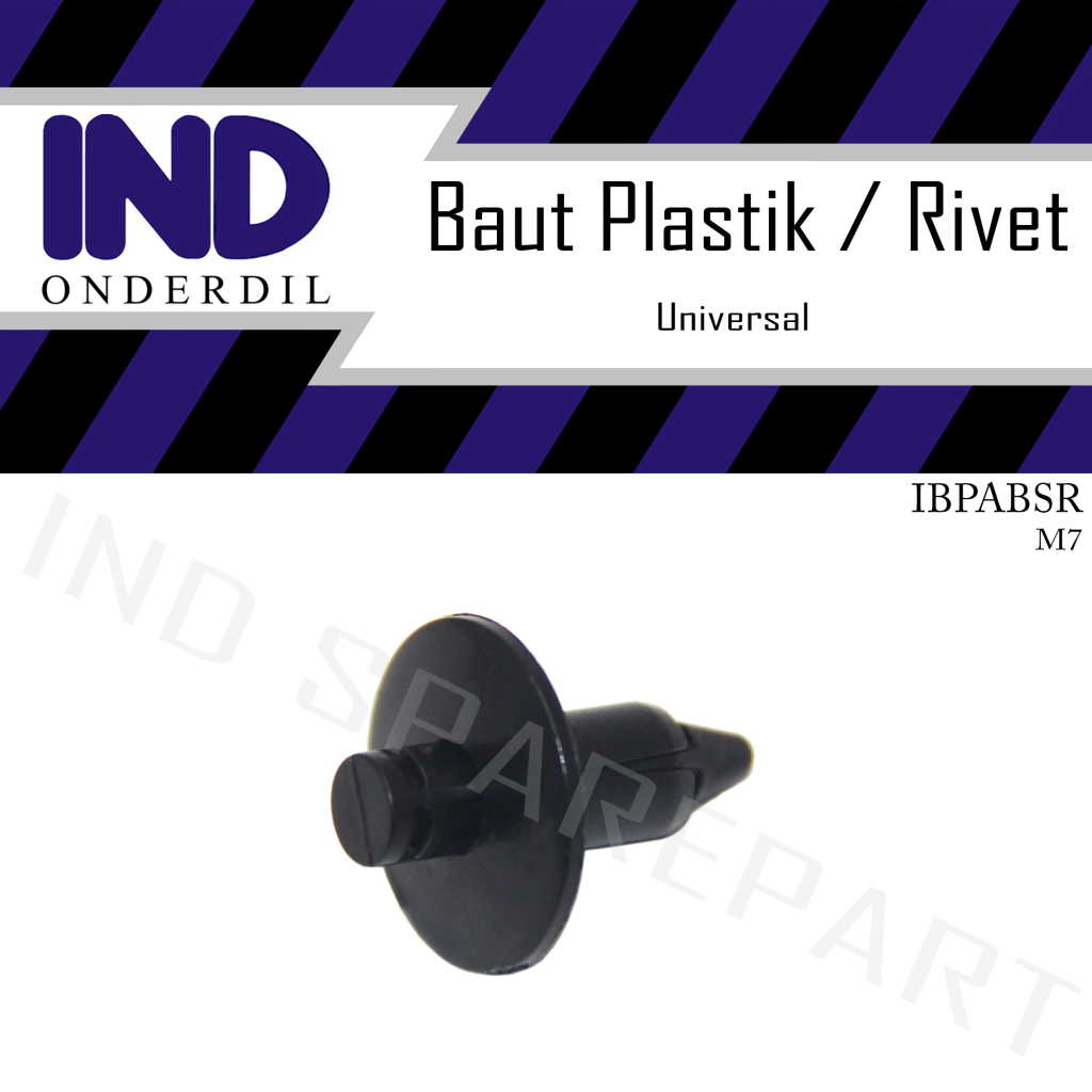 Baut-Baud Rivet Kancing-Klip Plastik Besar M7-7 mm-7mm Diameter Payung 16.5 mm Motor NMAX/CBR/Ninja dll Harga 2,180 rupiah*Gratis Ongkir