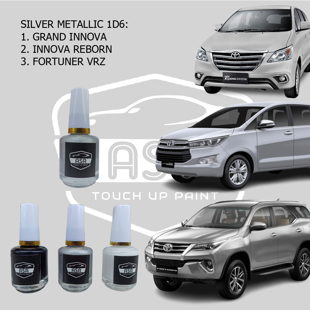 1D6 Cat Oles Penghilang Baret Lecet Mobil Toyota Grand Innova Reborn Fortuner Silver Metalik Harga 52,900 rupiah*Gratis Ongkir