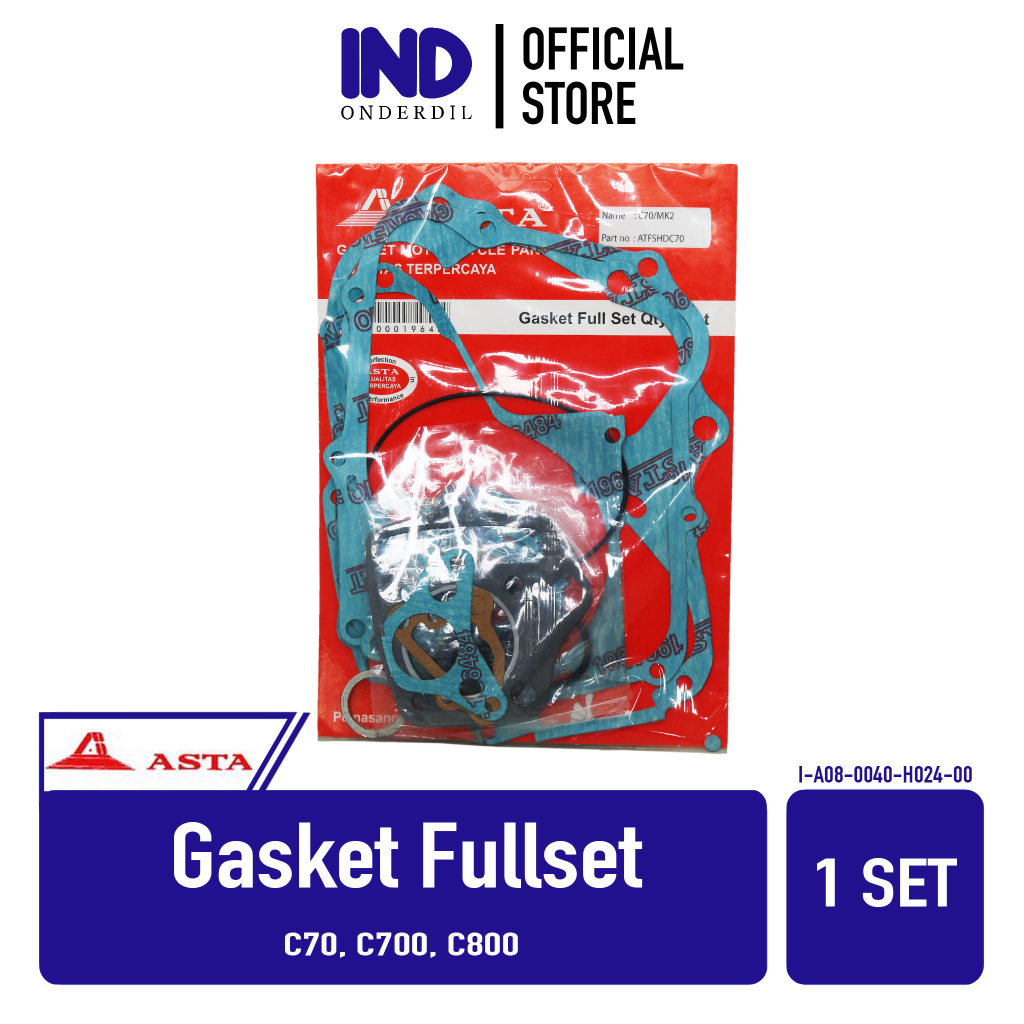 Gasket Perpak-Fullset-Paking-Packing Full-Top-Set C70-C700-C800-C-70-700-800 Merk Asta Harga 54,340 rupiah*Gratis Ongkir