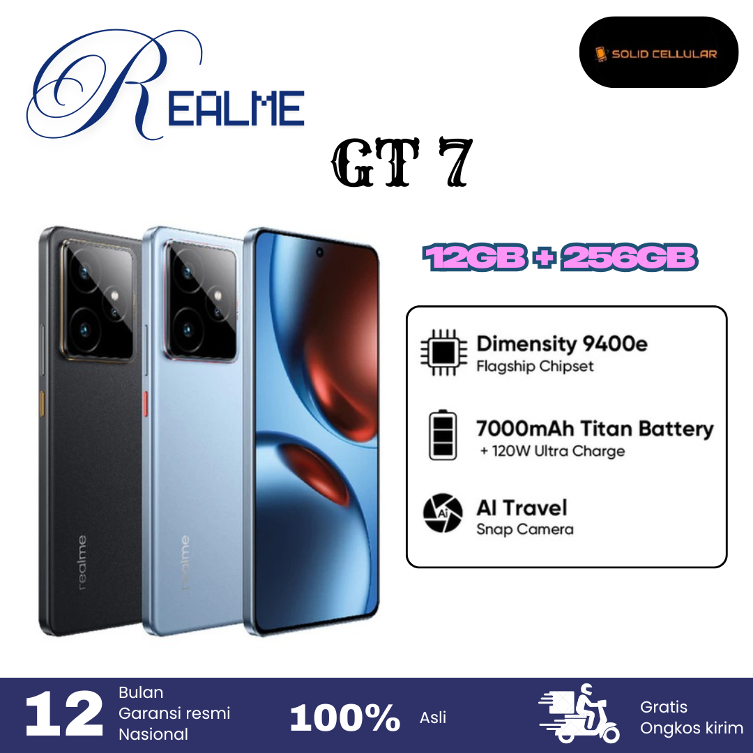 REALME GT 7 12/256 GARANSI RESMI Harga  8,210,000 Ringgit*Penghantaran Percuma