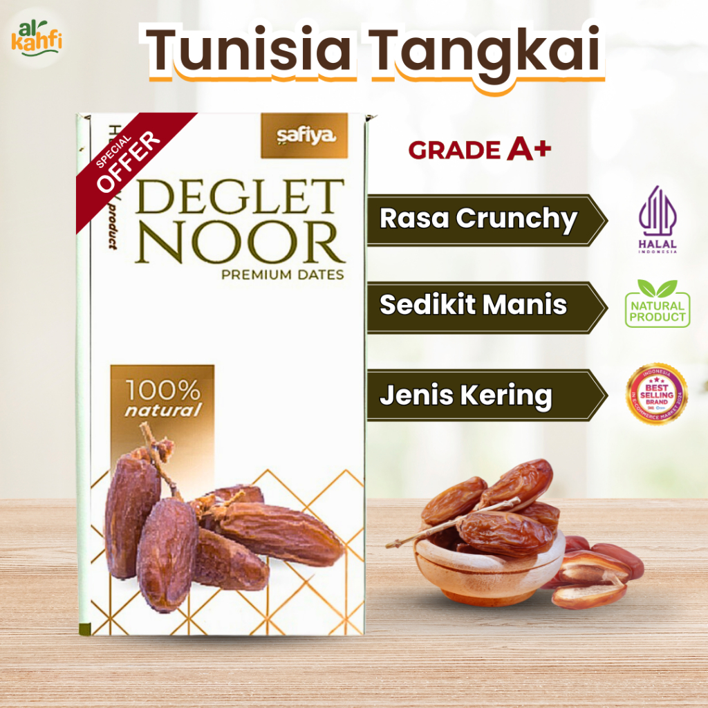 Tunisian Safiya Dates 500 Gr Super Premium Deglet Noor