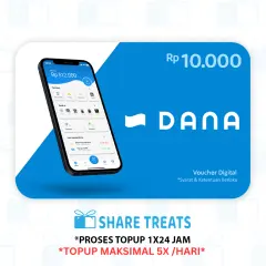DANA Saldo Rp 10.000 by Share Treats
