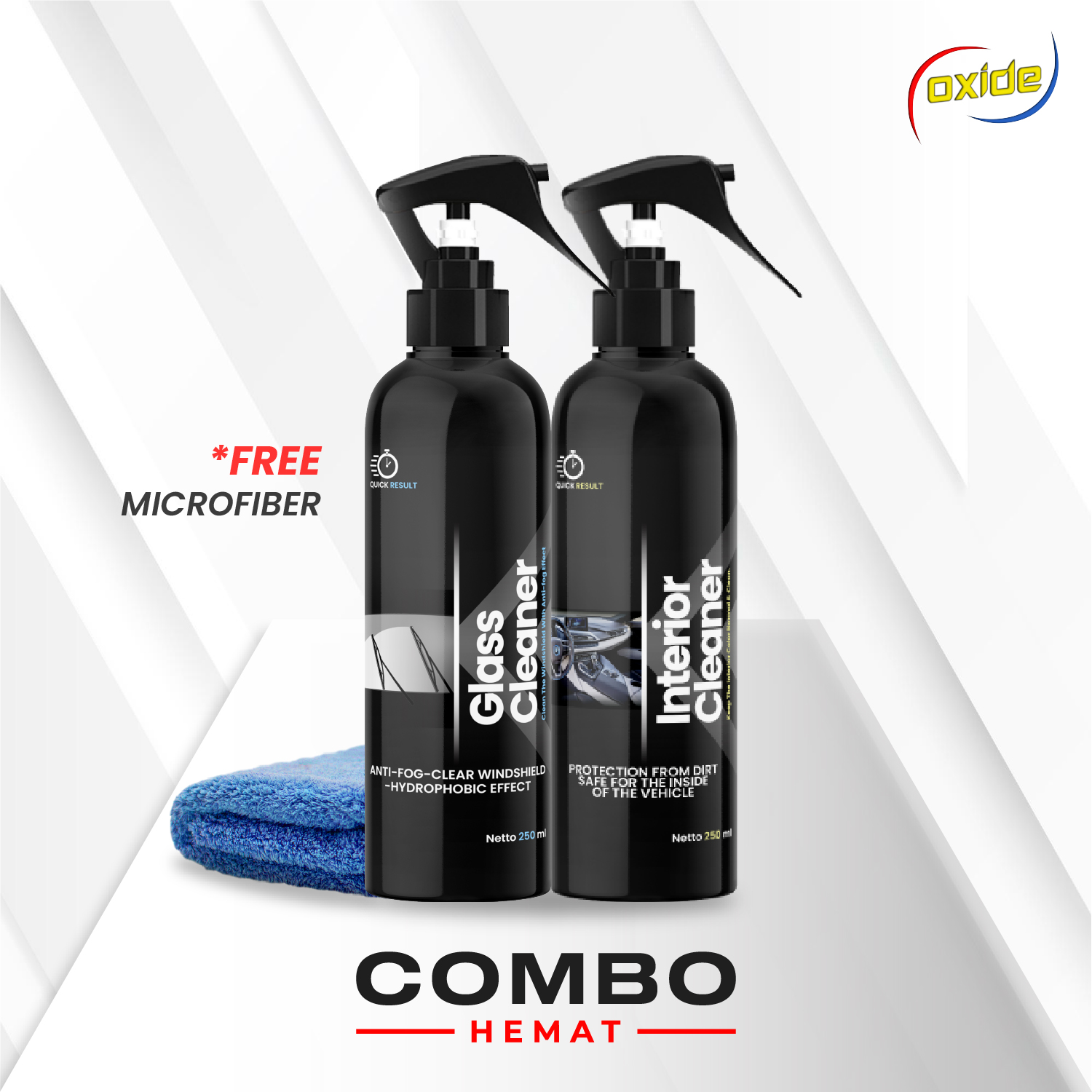 Anti-Fog Car Glass Cleaner Oxide / Car Interior Cleaner 250ml Harga 59,500 rupiah*Gratis Ongkir