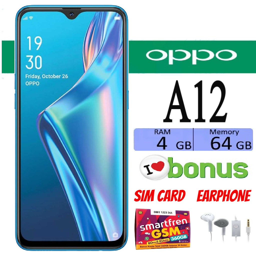 harga hp second oppo a12 ram 3 32