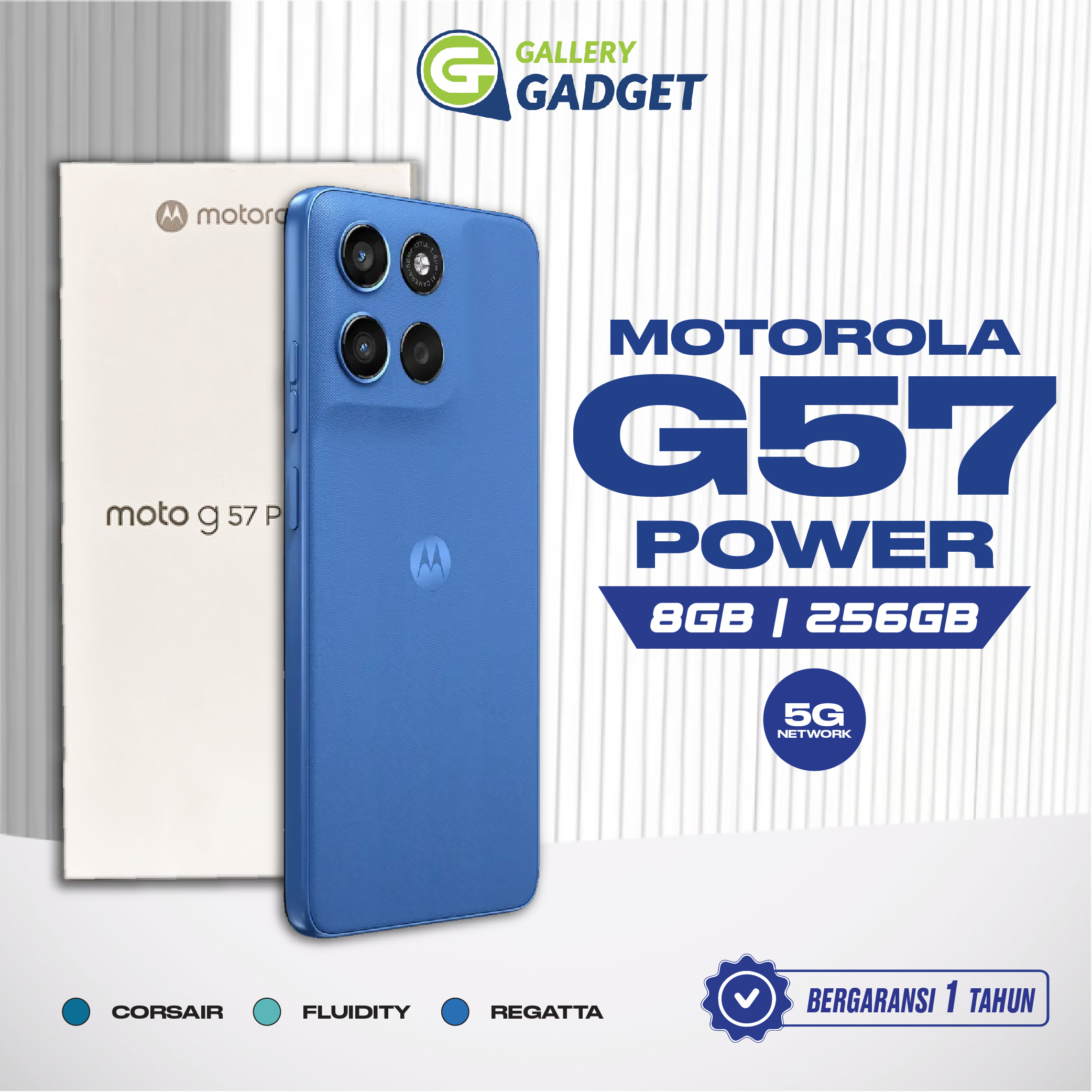 Motorola G57 power 8/256 GB RAM 8GB ROM 256 GB official warranty Harga 3,289,000 rupiah*Gratis Ongkir