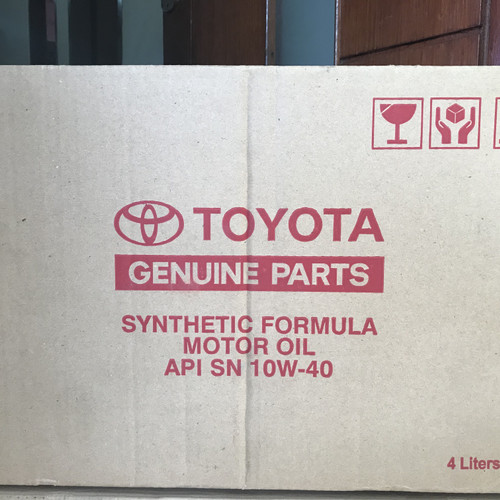 1 DUS / SATU KARTON Oli TMO 10W-40 ISI 4 GALON (4L) / OLI MESIN MOBIL TOYOTA 10W40 4 Liter Galon Full Synthetic Gasoline SN Harga 920,000 rupiah*Gratis Ongkir