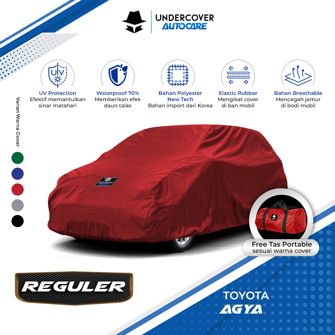 Undercover Autocare - Cover Mobil Toyota Agya Reguler Harga 287,000 rupiah*Gratis Ongkir