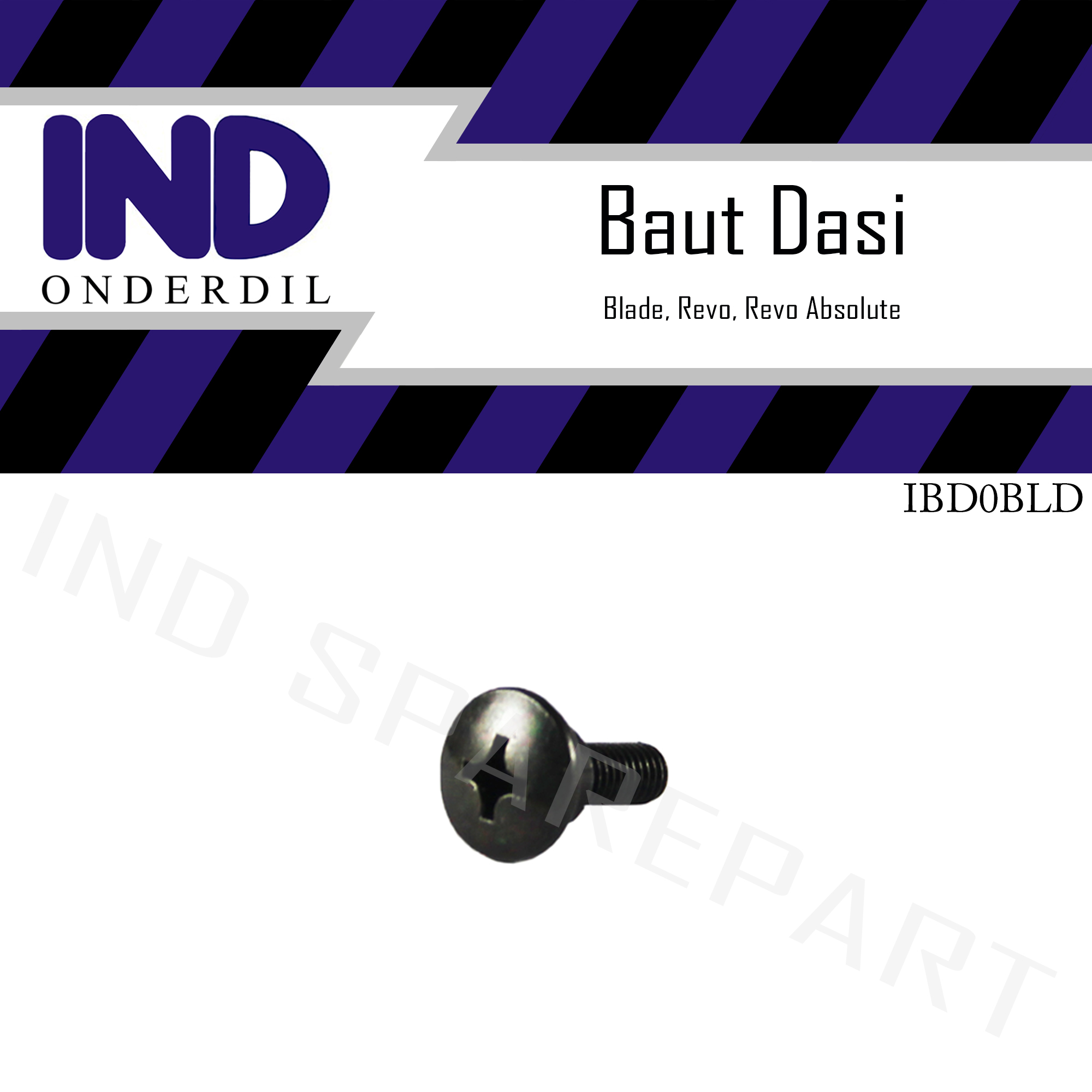 Baut-Baud Dasi Blade & Revo Absolute & Revo M5x11-5x11 Harga 2,470 rupiah*Gratis Ongkir