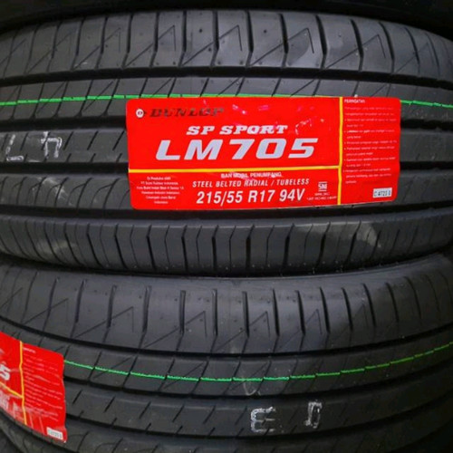 Dunlop SP Sport LM705 Ukuran 215/55 R17 Harga 1,312,500 rupiah*Gratis Ongkir