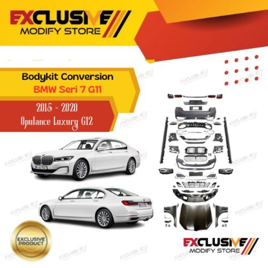 Bodykit conversion modern set for BMW Seri 7 G11 (2015 - 2020) facft upgrade model 730Li 740Li opulence luxury model G12 (2023 +) Harga  80,000,000 Ringgit*Penghantaran Percuma