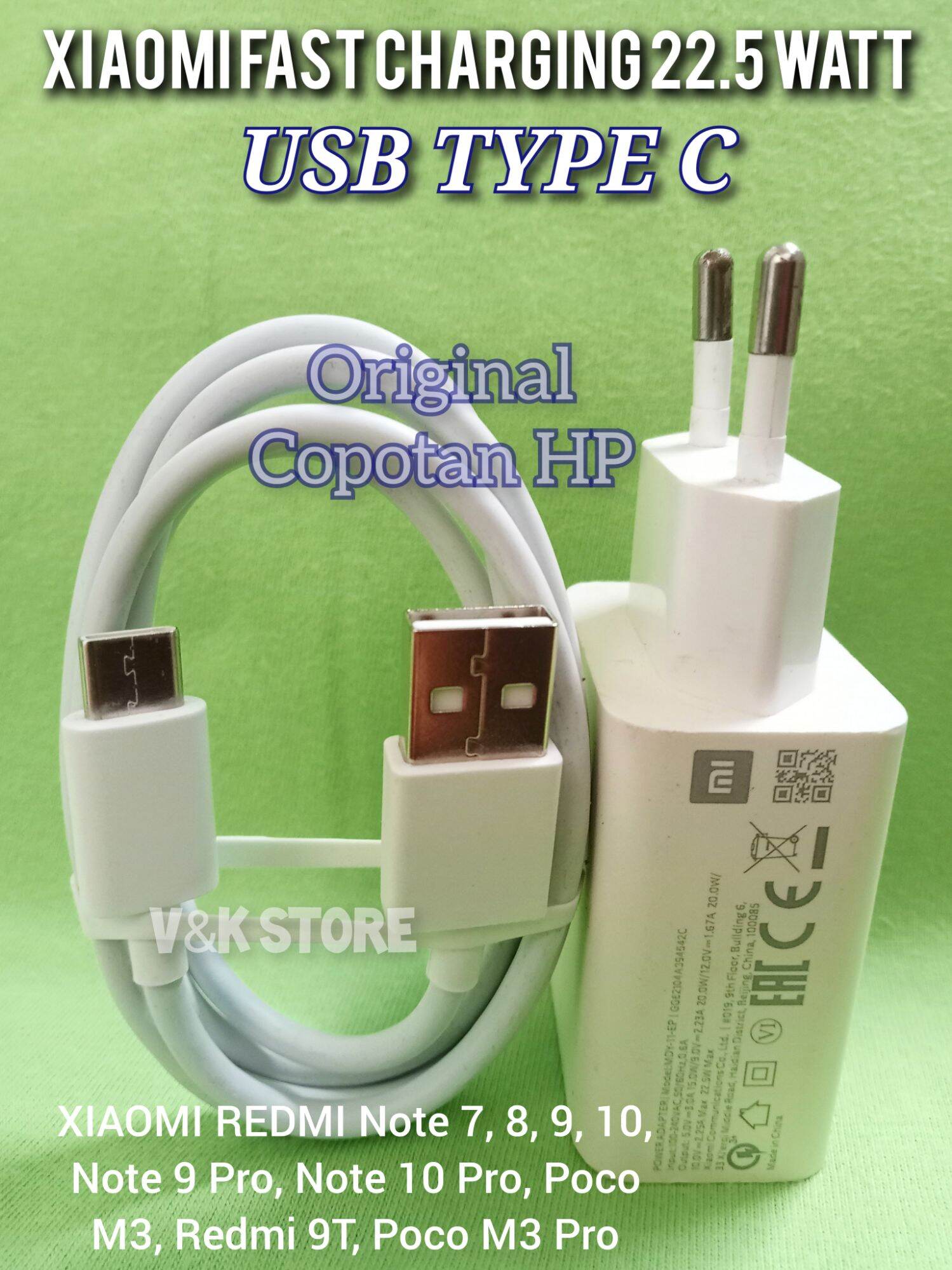 Data Cable Charger Type C Xiaomi Redmi Note Mi Redmi Note Pro Fast